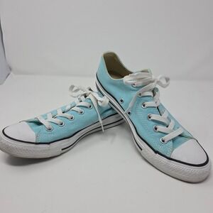 Converse Chuck Taylor All-Star Sneakers Womens 8 Aqua Blue Canvas Lace-Up
